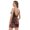 Pink Stained Glass Cami Night Dress With Lace up to 3 XL (FWS)