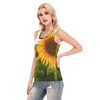 Sunflowers Women's Skinny Sport Tank Top