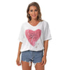 Be Kind Just Love Bat Sleeves V-Neck Top up to 2 XL (FWS)