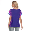 Dark Blue L V-Neck Top up to 4 XL (FWS)