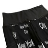 New York City Black High Waist Leggings With Side Pockets up to 6 XL