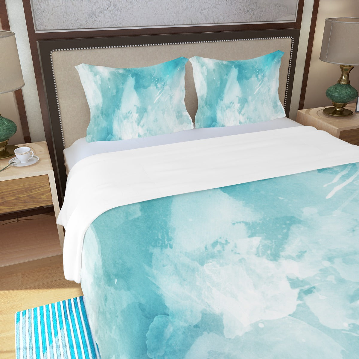 Ice Cave Three Piece Bed Cover Set