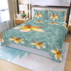 Floating Frangipani Three Piece Bed Cover Set