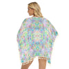 Pastel Jungle Square Fringed Shawl (FWS)