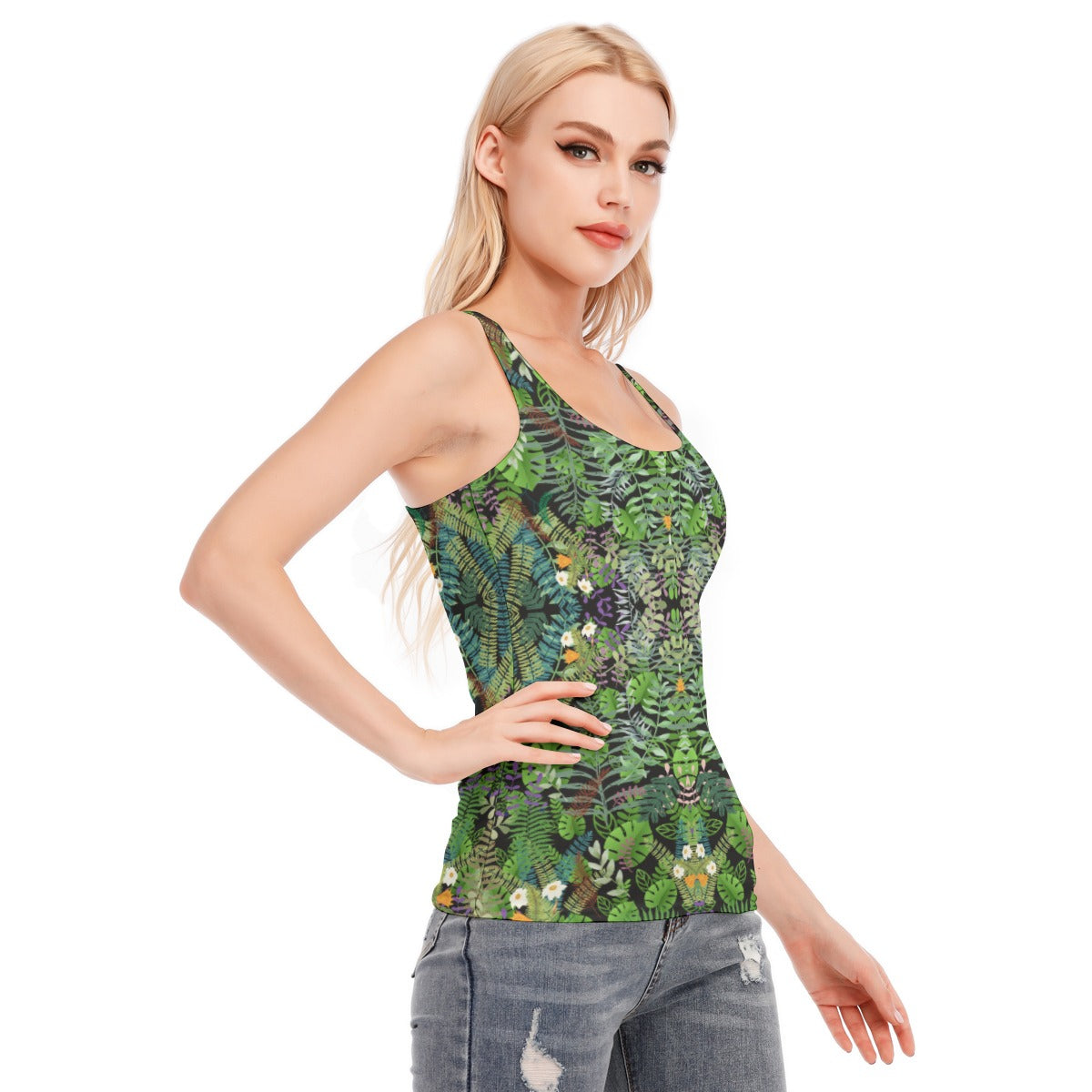 Graphic Jungle Racerback Tank Top | 190GSM Cotton up to 3 XL (FWS)