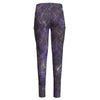 Stormy Purple High Waist Leggings With Side Pockets up to 6 XL