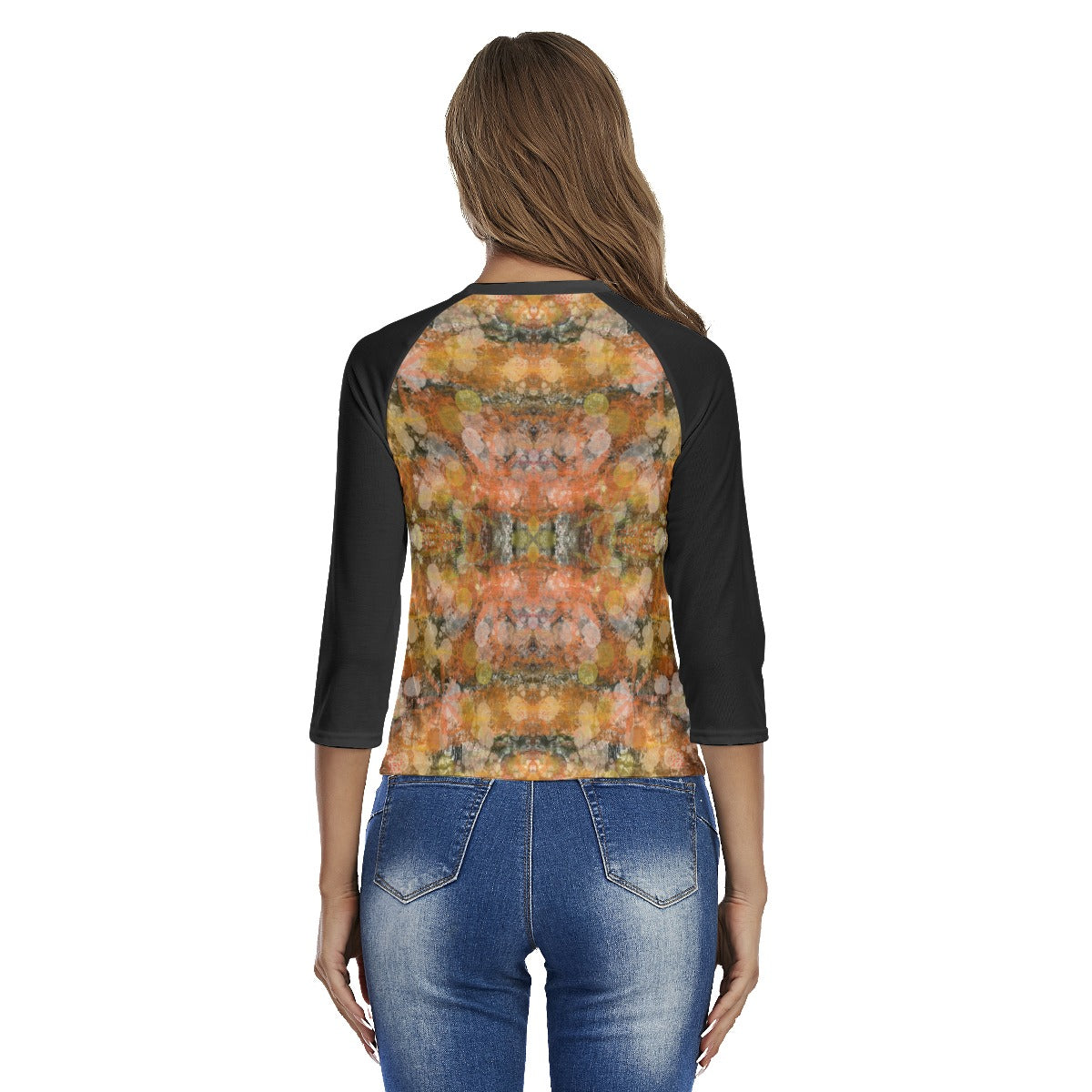 Autumn Tones Raglan Sleeve T-shirt up to 2 XL (FWS)