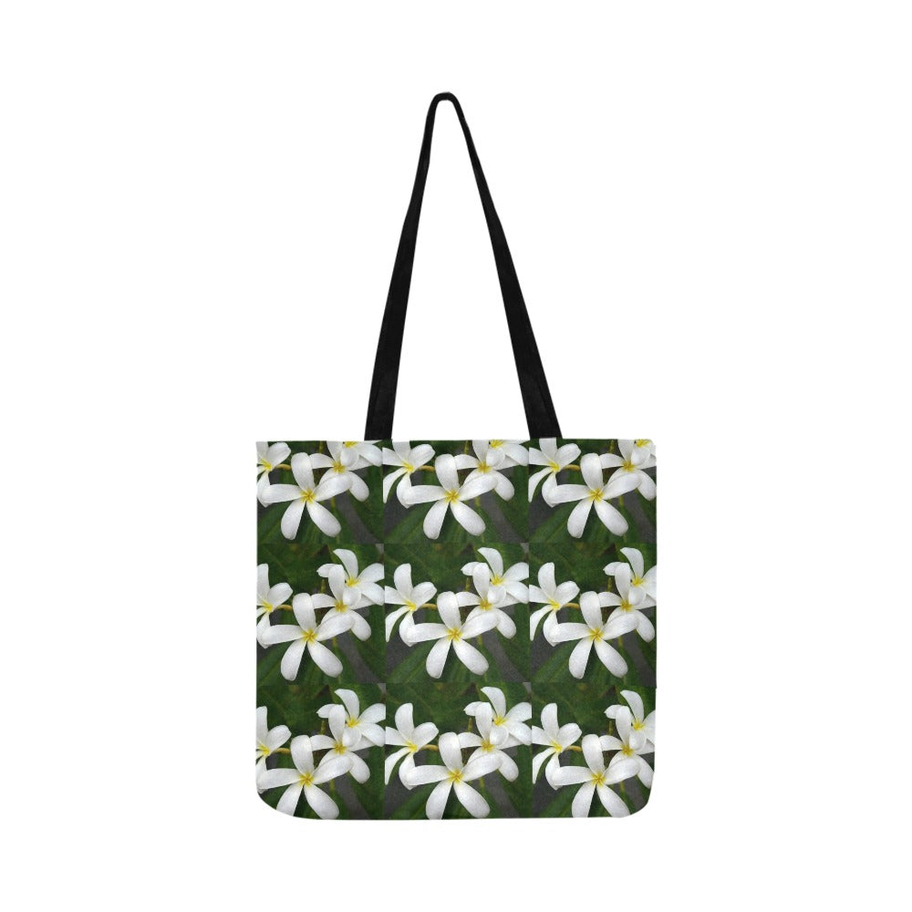 White Frangipanis Tote Bag (Worldwide Shipping)