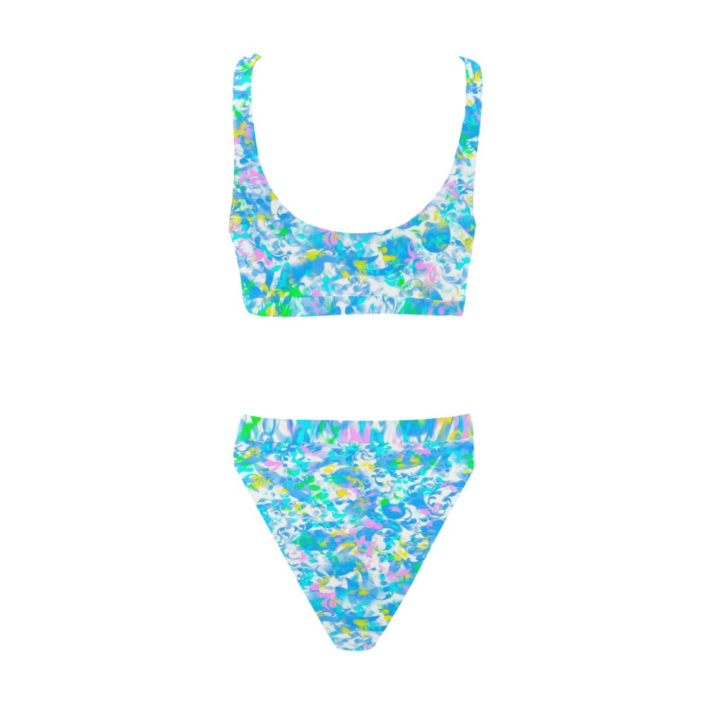 Paisley 2 Sport Top & High-Waisted Bikini up to 5 XL (FWS)