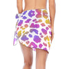 Pretty Leopard Chiffon Short Chiffon Sarong Wrap (FWS)