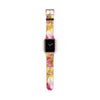 Pink Dahlia Apple iWatch Strap Vegan Leather