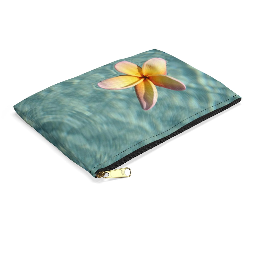 Floating Frangipani Accessory Pouch