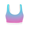 Ombre Aqua Pink Sports Top up to 3 XL