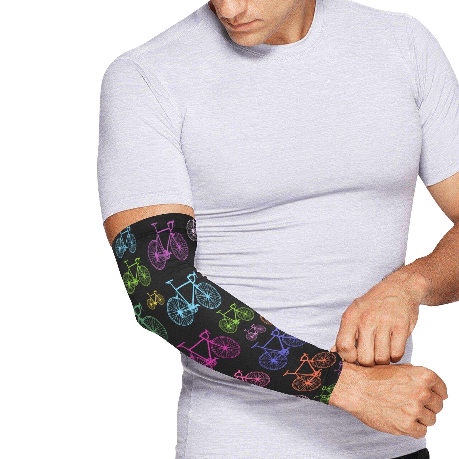 Bicycles Black Weather Protection Arm Sleeves