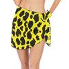 Lemon Leopard Short Chiffon Sarong Wrap up to 5 XL 2