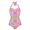 Colourful Whispers Halter Neck Swimsuit up to 2 XL (FWS) 2