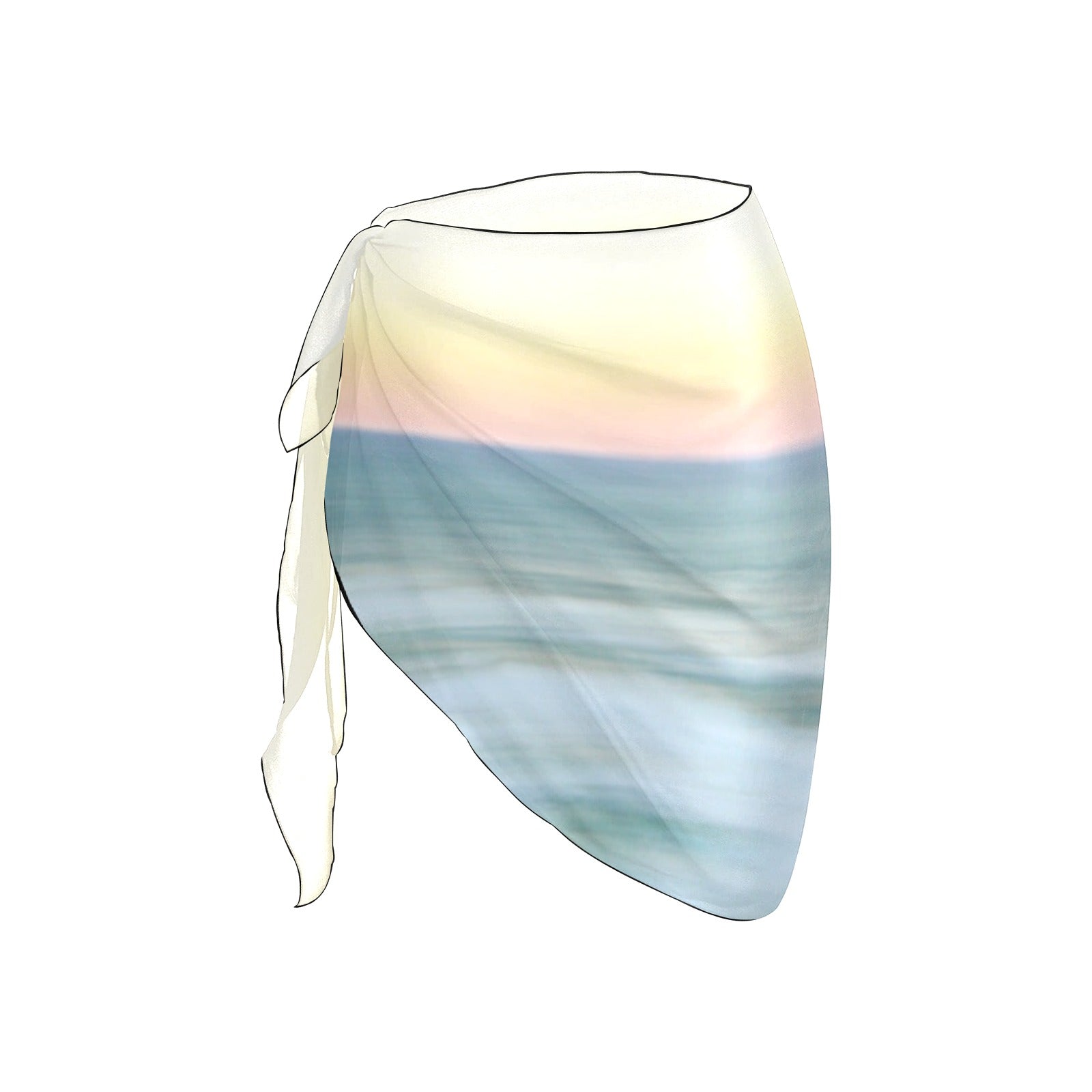 Beach Paradise Short Chiffon Sarong Wrap (FWS)