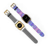 Blue Pink Aqua Apple iWatch Strap Vegan Leather