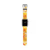 Fresh Yellow Frangipanis Apple iWatch Replacement Strap Vegan Leather (FWS)