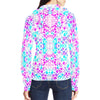 Pink Purple Aqua Spots Full Zip Hoodie up to 2 XL