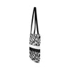 Black & White Leopard Stripes Tote Bag (Worldwide Shipping)