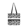 Black & White Leopard Stripes Tote Bag (Worldwide Shipping)