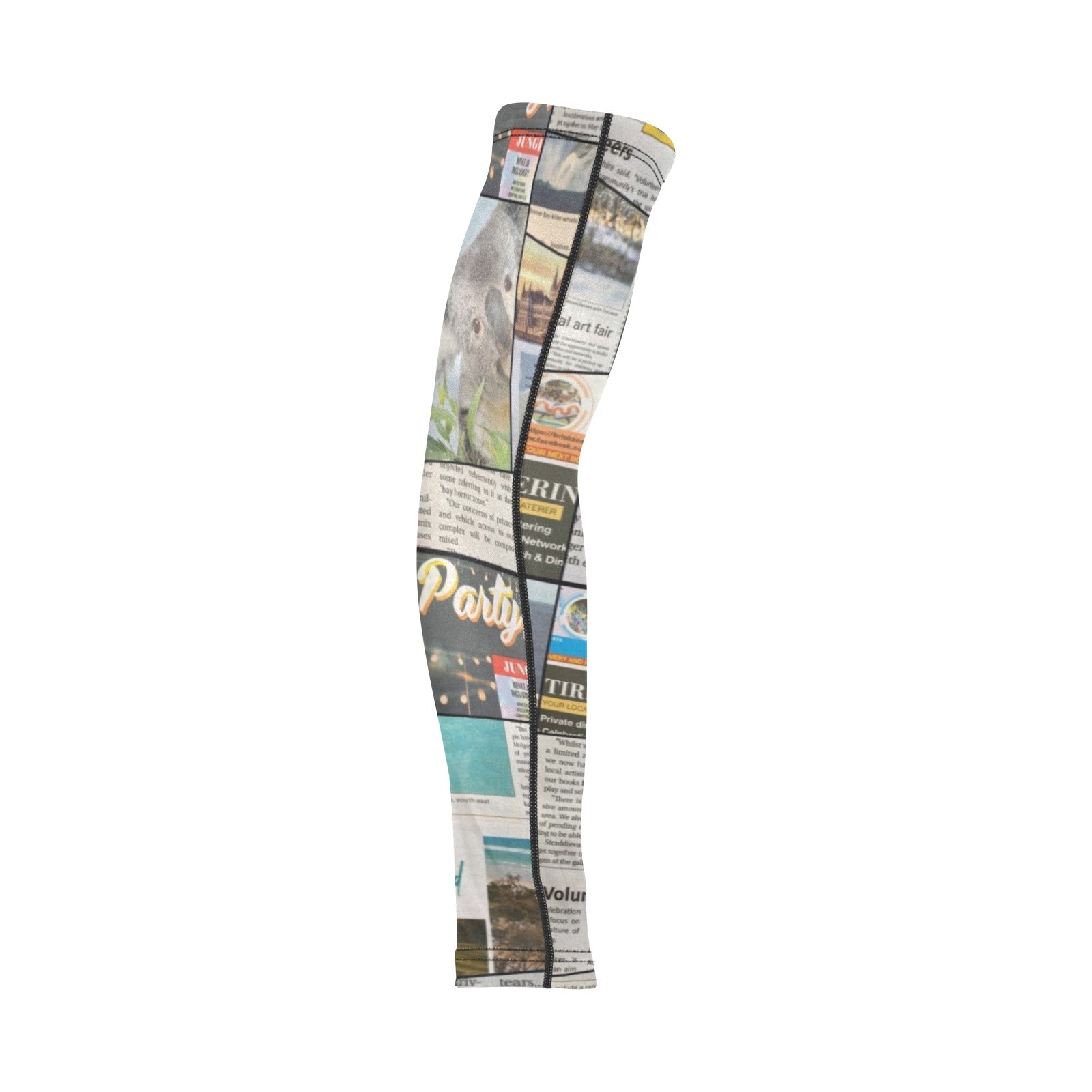 Australian Newspaper Colour Weather Protection Arm Sleeves (FWS)