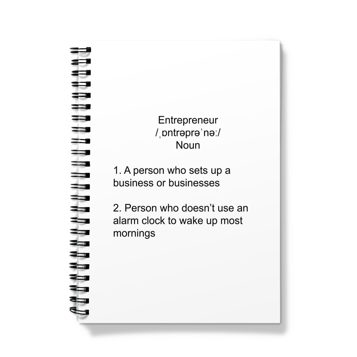 Entrepreneur A5 Lined Spiral Bound Notebook (FWS)