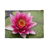 Pink Waterlily Zippered Accessory Pouch (FWS)