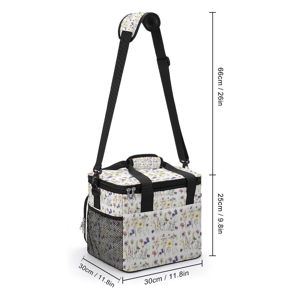 Wildflowers White Multi Function Large Waterproof Bag