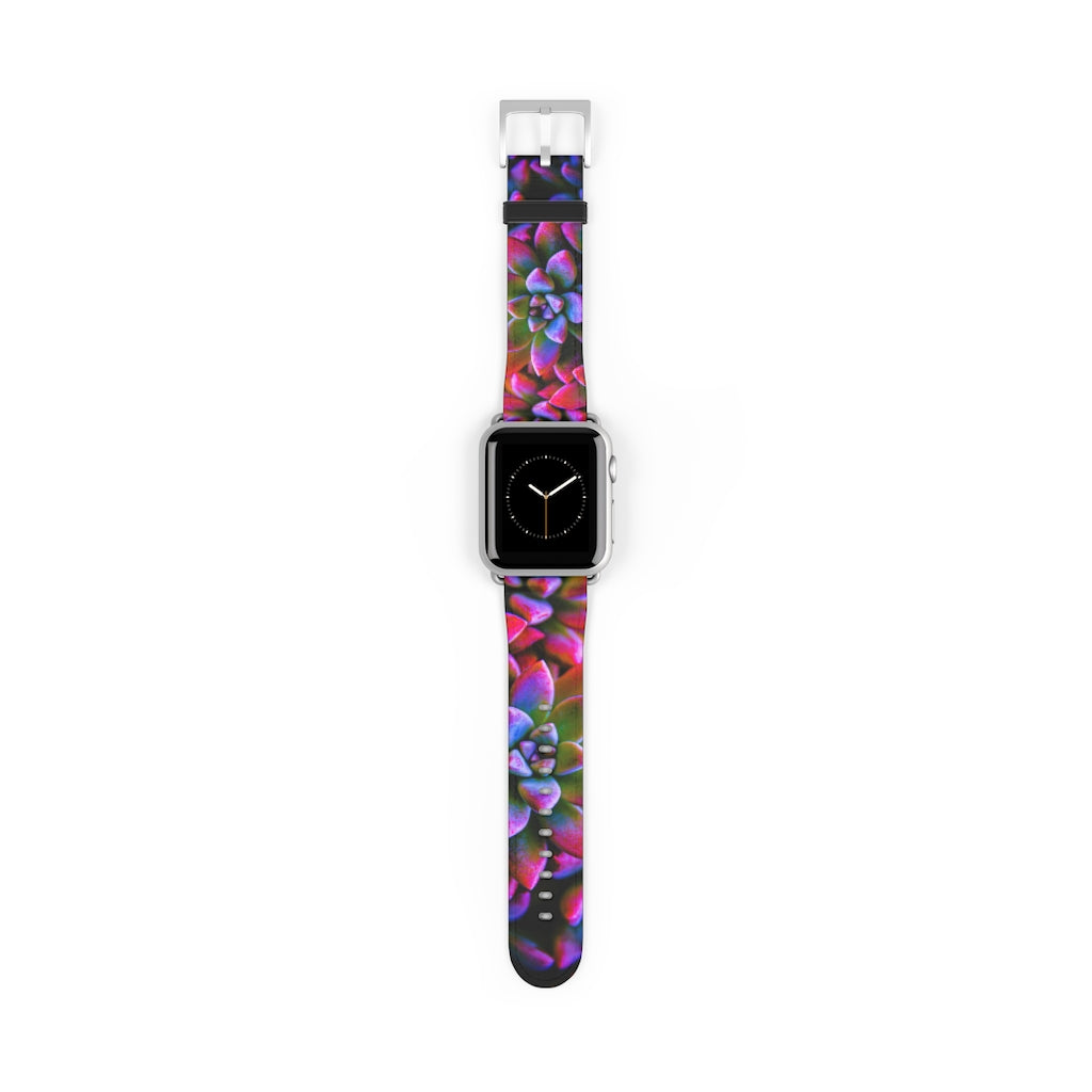 Art Succulents Apple iWatch Strap Vegan Leather