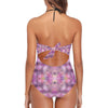 Pink Circles Lace Band Embossing Swimsuit up to 4 XL (FWS)