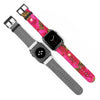 Crimson Bougainvillea Apple iWatch Strap Vegan Leather