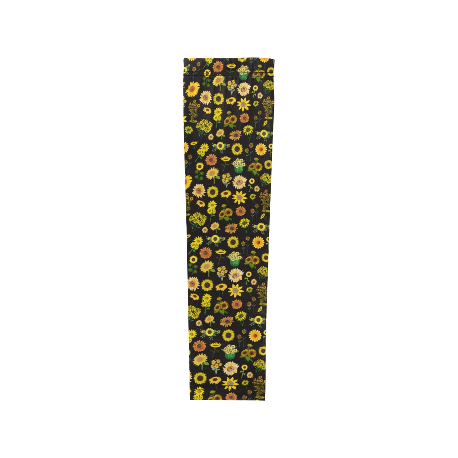 Sunflowers Graphic Black Weather Protection Arm Sleeves (FWS)