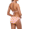 Yellow Frangipanis Pink String Bikini up to 5 XL (FWS)