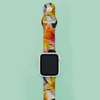 Last of Summer Frangipanis Apple iWatch Replacement Strap TPU Rubber (FWS)