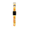 Fresh Yellow Frangipanis Apple iWatch Replacement Strap Vegan Leather (FWS)