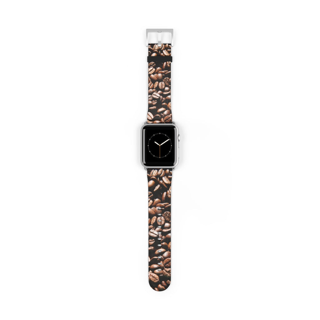 Coffee Beans Apple iWatch Strap Vegan Leather