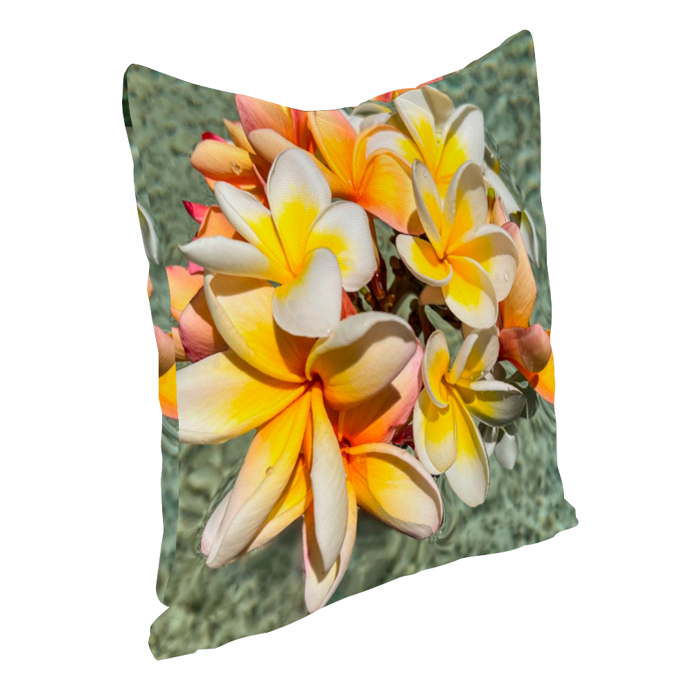 Floating Frangipanis New Multisize Zip Cushion Cover (FWS)