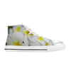 Fresh White Frangipanis High Top Women's Shoes