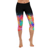 Multi With Black Capri Leggings up to 5 XL