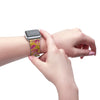 Pink Dahlia Apple iWatch Strap Vegan Leather