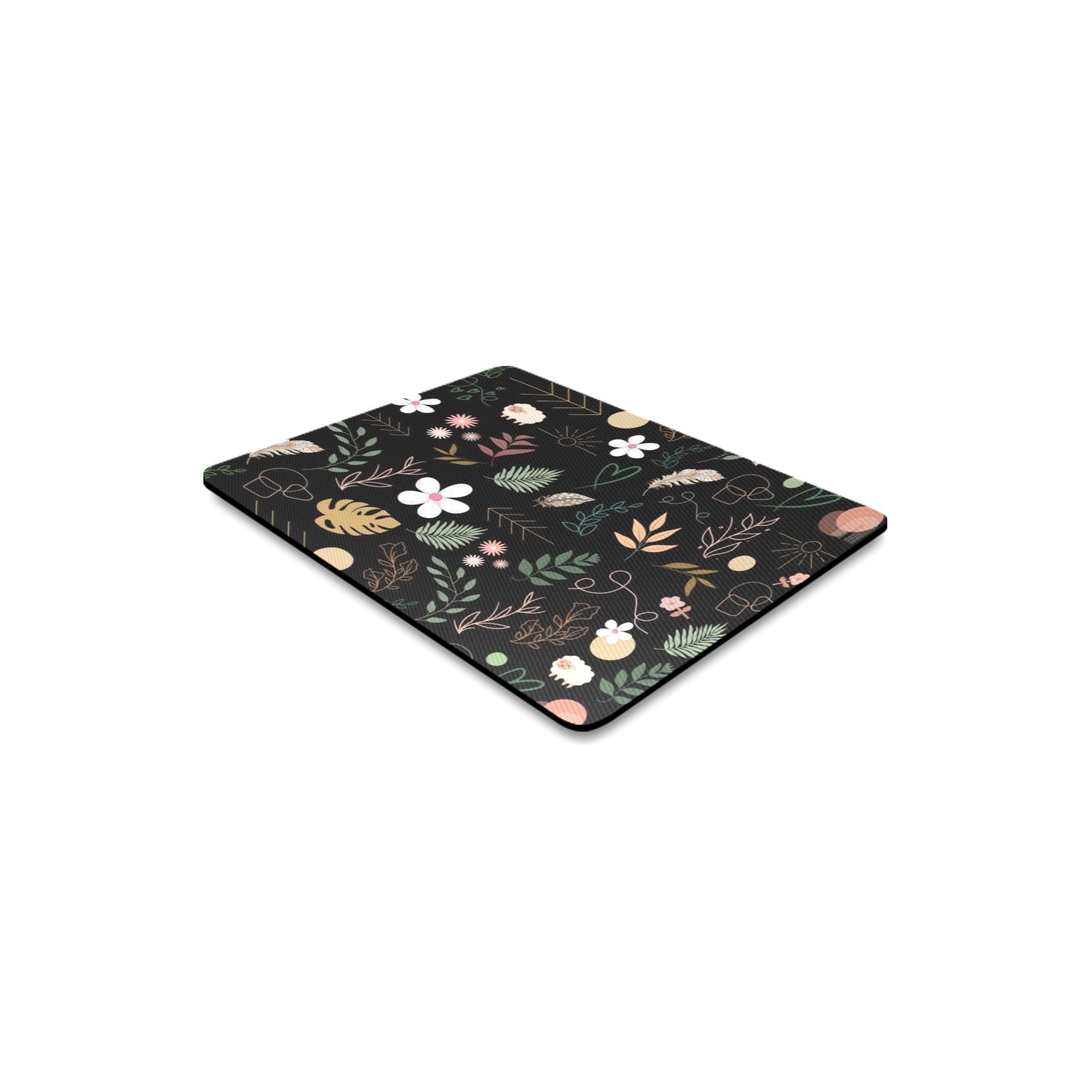 Boho Black Rectangle Mousepad (Made In Australia)