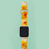 Fresh Yellow Frangipanis Apple iWatch Replacement Strap TPU Rubber (FWS)