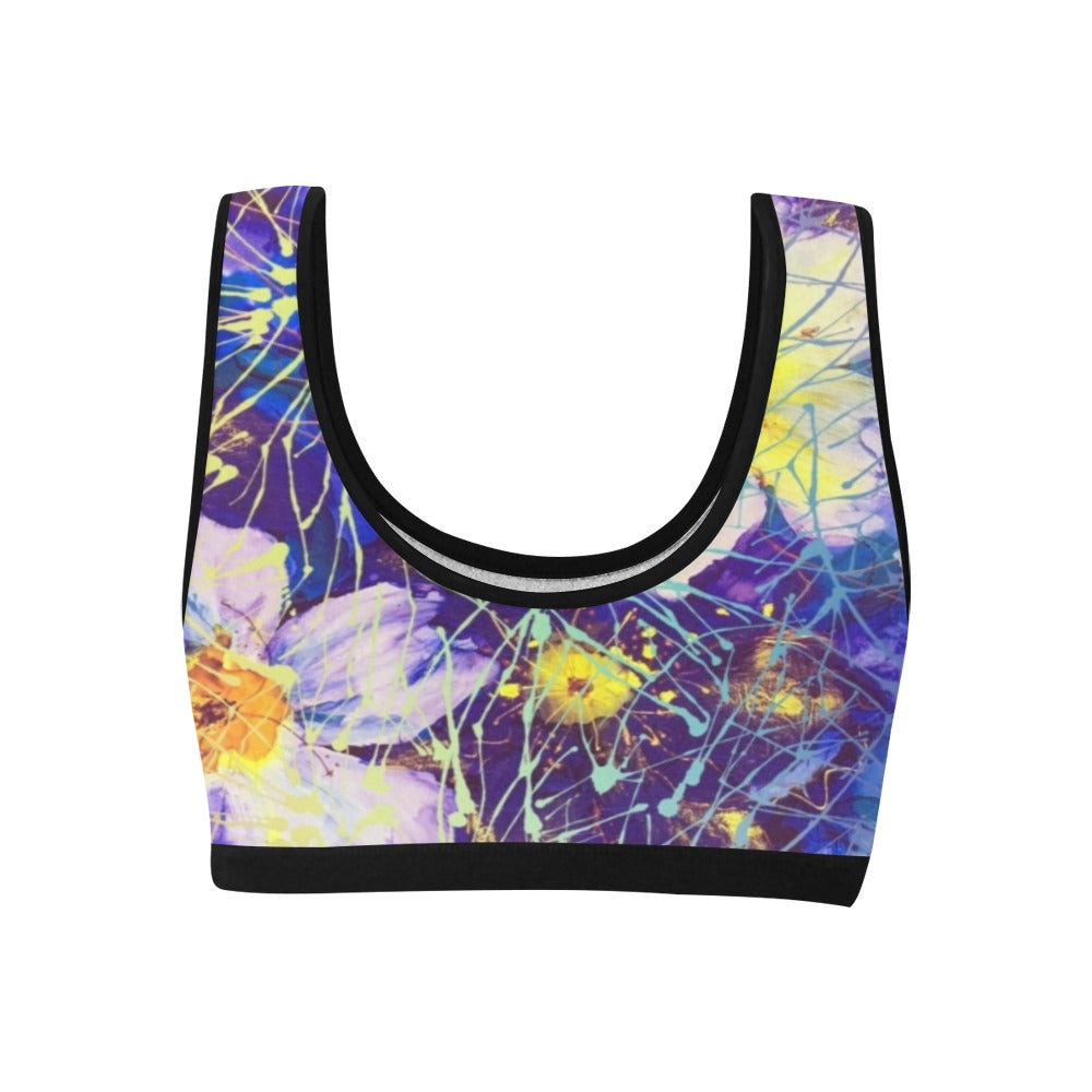 Art Flowers Sports Top up to 3 XL