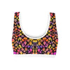 Black Pinky Leopard Sports Top up to 3 XL