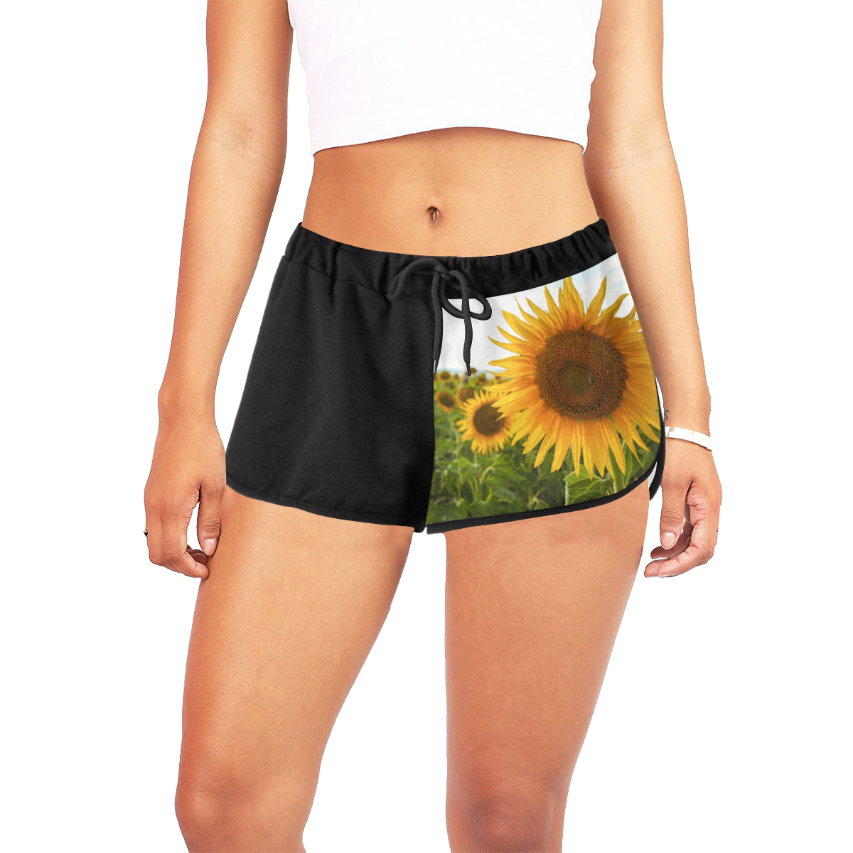 Sunflowers Drawstring Shorts