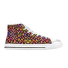 Black Pinky Leopard High Top Women's Shoes