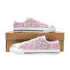 Baby Pink Leopard Plus Low Rise Women's Shoes