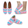 Pink n Blue Stripey Women's Canvas Slip On Shoes